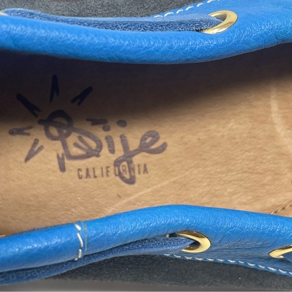 Dije California Loafers Mens 11 Blue Gray Suede Slip On Moccasins Boat Shoes - Picture 11 of 14